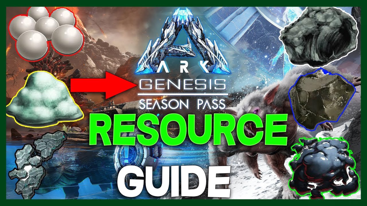Справочник ресурсов Ark Genesis &mdash; полимеры, кремнеземные жемчужины, масло, металлы, осколки элеме...