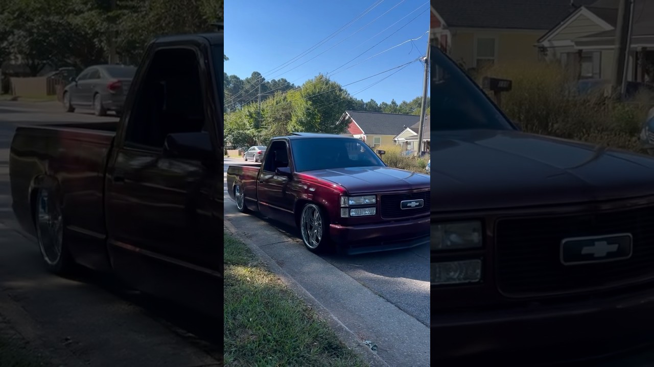 Custom Sunroof in my Dropped OBS Silverado 1500 #trokiando #obs #droppedtrucks #obschevy #obstruck