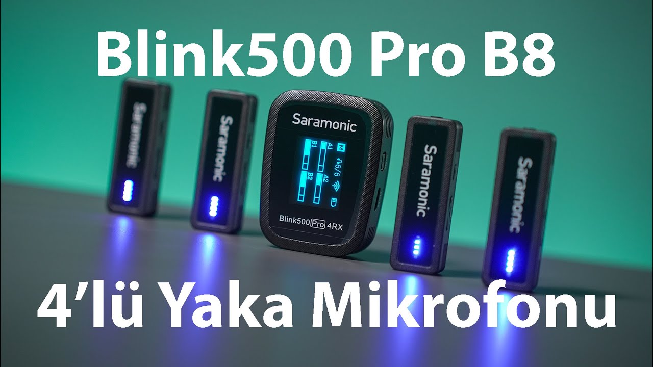 Saramonic Blink500 Pro B8 4 Kişilik Yaka Mikrofonu İnceleme