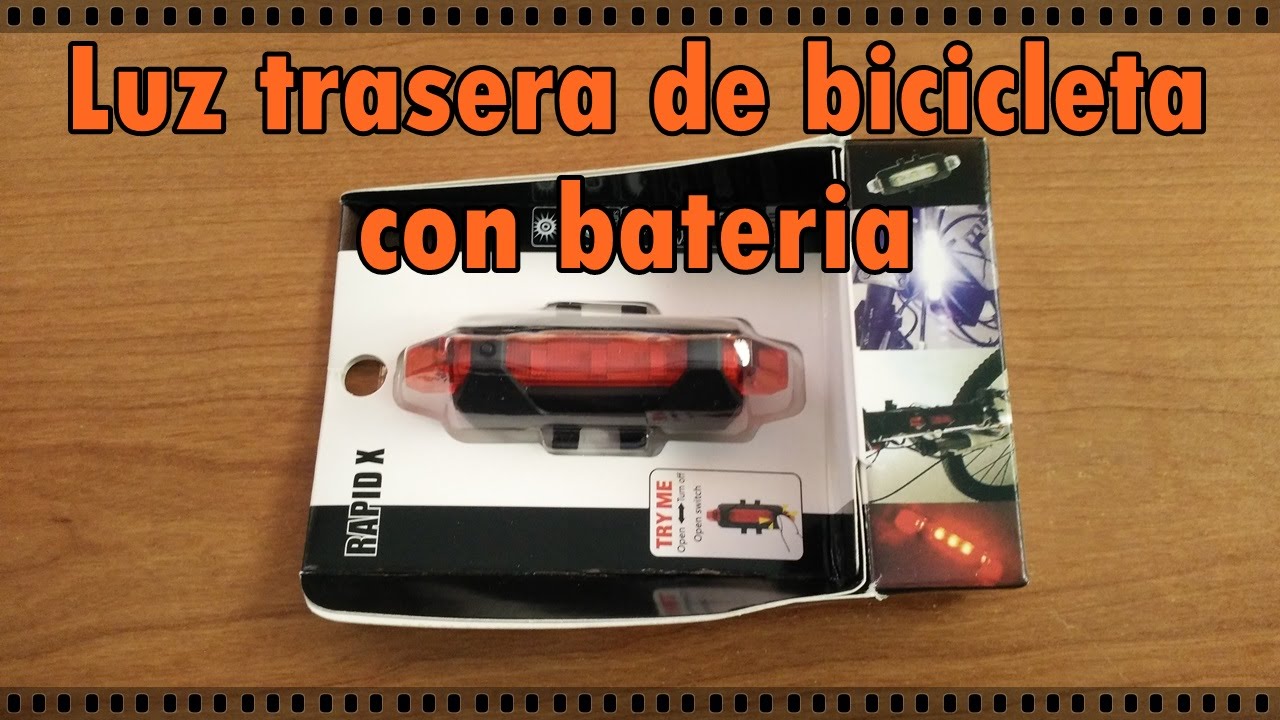 Luz trasera de bicicleta con bateria