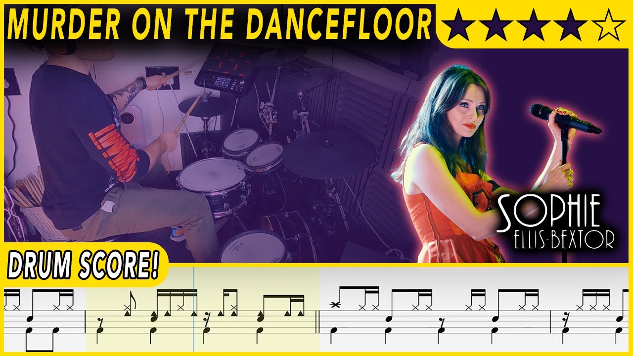 Murder On The Dancefloor - Sophie Ellis-Bextor | DRUM SCORE Sheet Music | #541 DRUMSCRIBE