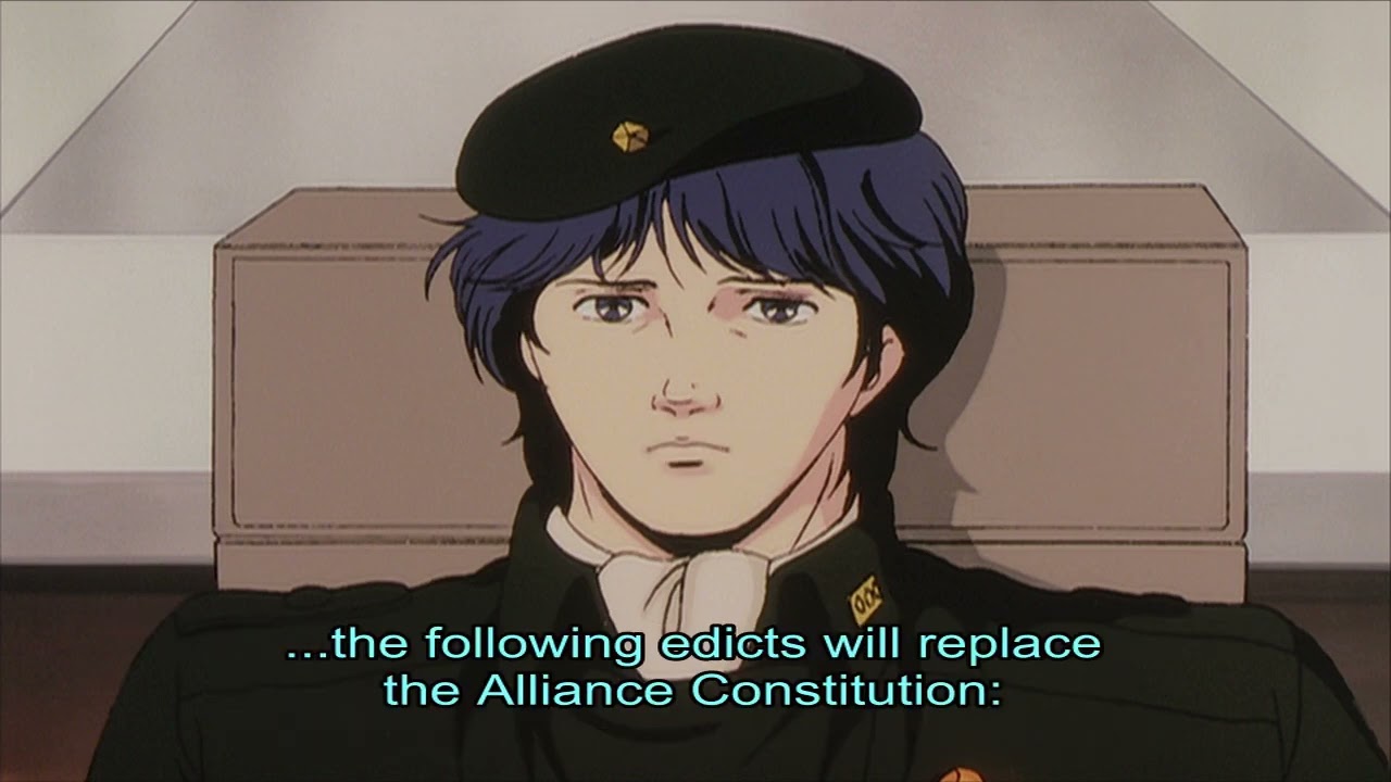 LoGH - Martial law is in effect (Coup d'etat on Heinessen)
