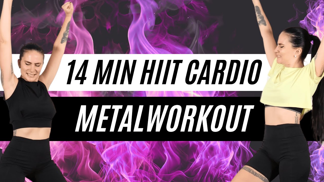14 MIN - METAL HIIT CARDIO WORKOUT - No Equipment, high-intense calories and fat killer🔥