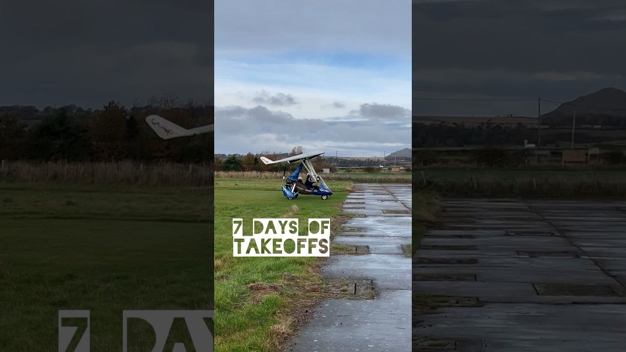 Incredibly smooth takeoff in a QUIK-R microlight! #aviation #microlight #shorts