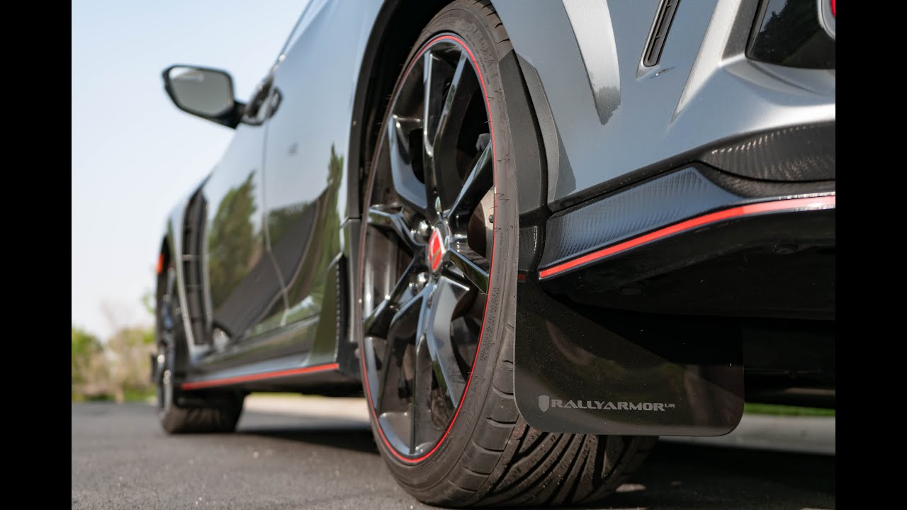 Installing Rally Armor Mudflaps on my Civic Type R