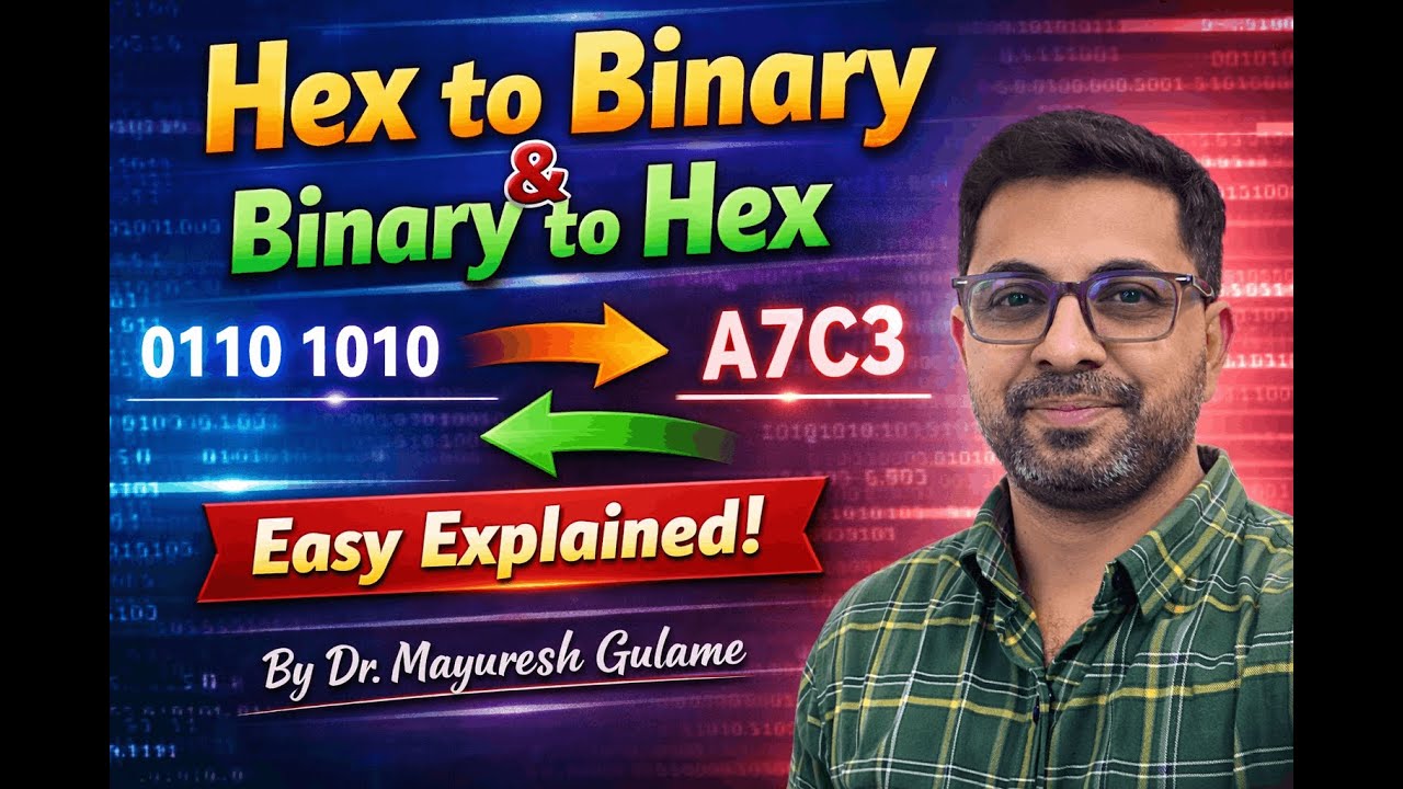 Hexadecimal to Binary & Binary to Hexadecimal | Easy Conversion Tricks | Digital Electronics