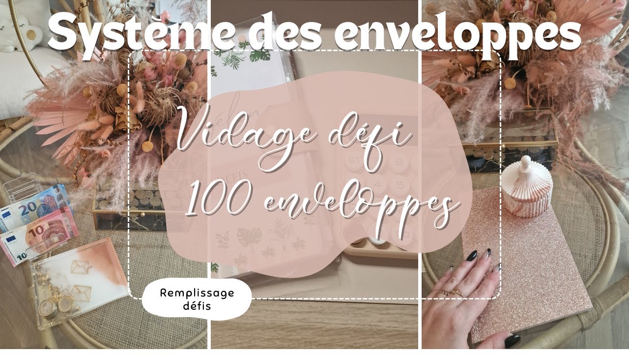 🤎​🤍​ On vide ensemble le défi 100 enveloppes | Economiser avec le système des enveloppes