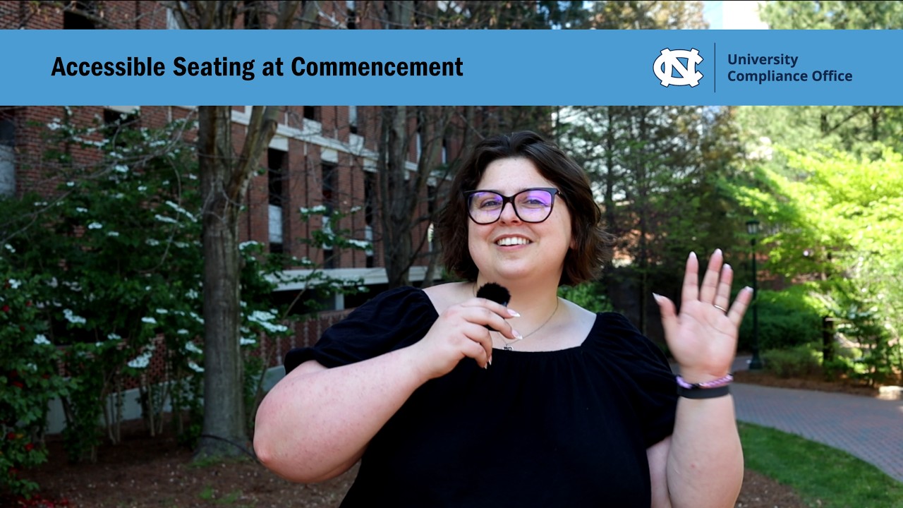Accessible Seating at Commencement