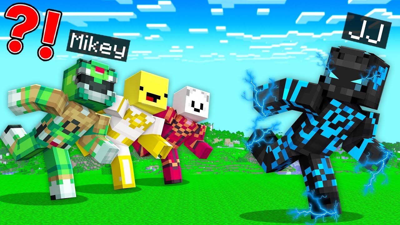 ZOOM Speedrunner vs RANGERS Hunters : JJ vs Mikey and Carrie Battle in Minecraft Maizen!