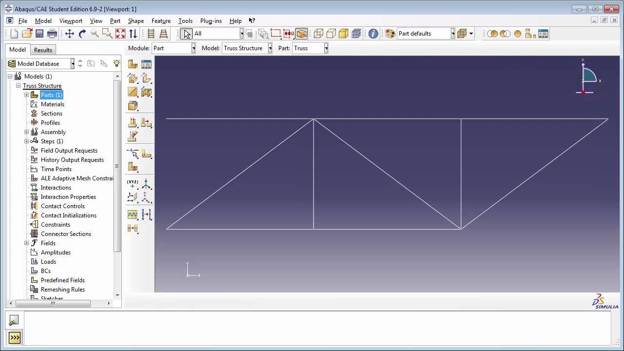 2.b) Static Analysis of a 2D truss - Part 1 of 2 (with audio)