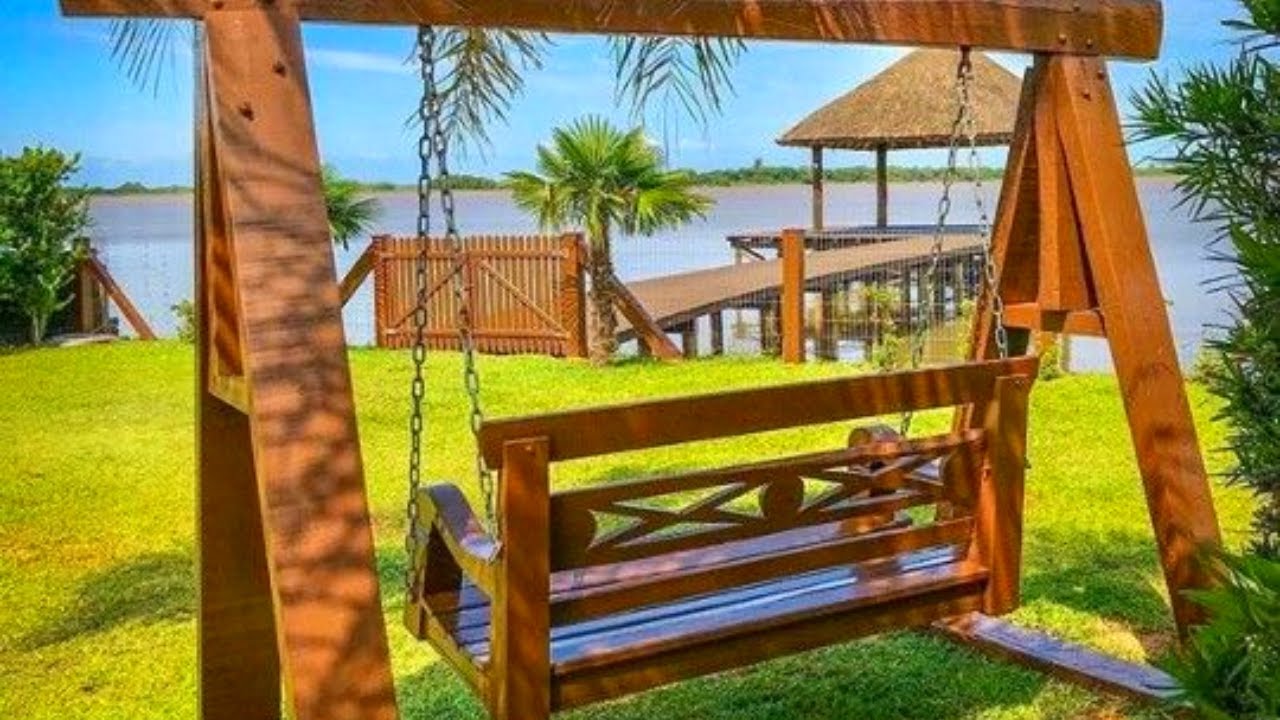 30 Ideias Incríveis de Balanços de Madeira para o seu Jardim