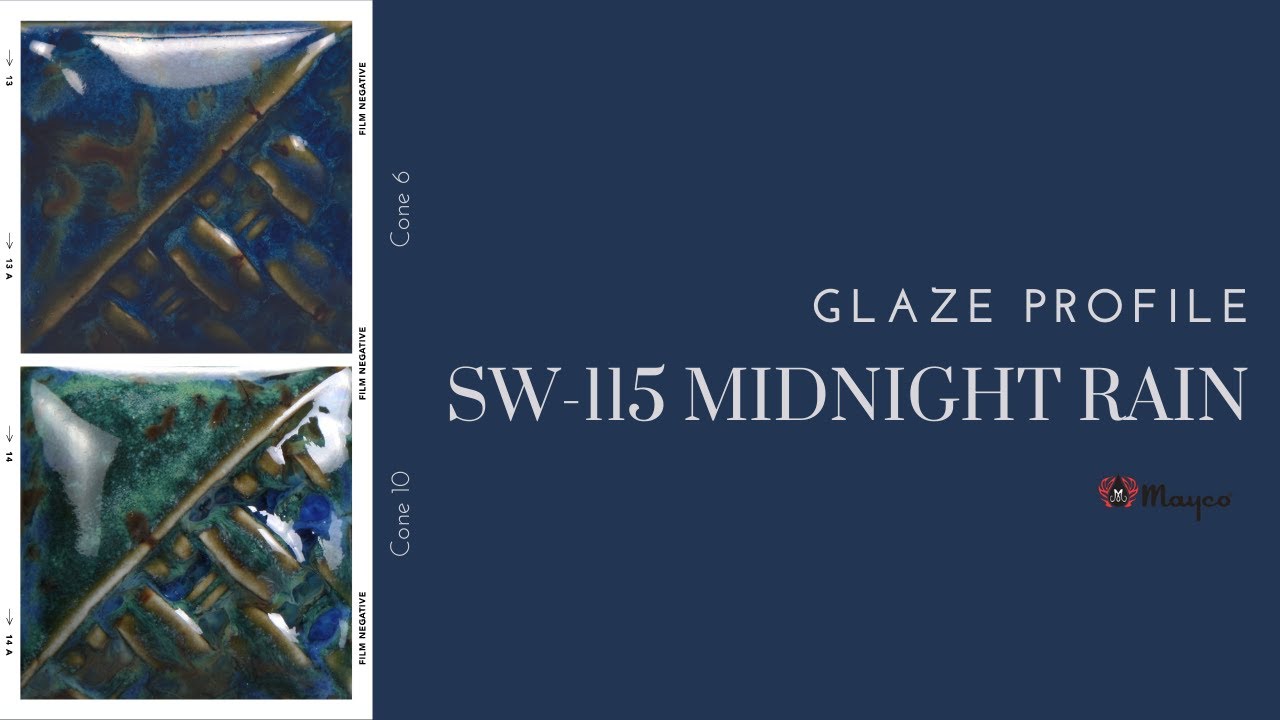 SW-115 Midnight Rain Glaze Profile