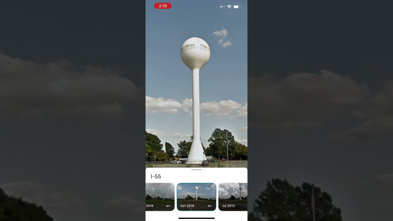 Location of water tower ￼