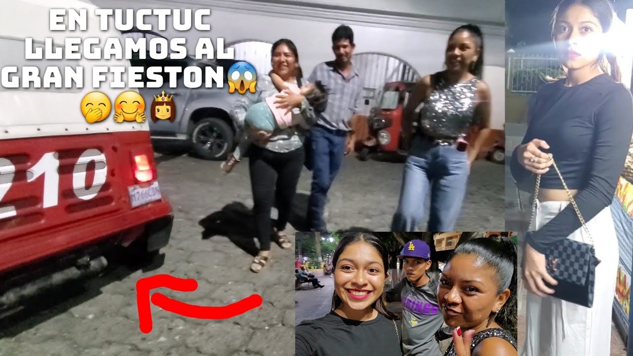 Así Llegue Chiniando A La Sobrinit4🤱De Mi Esposo La Fiesta Está Buenísima 👌 En Tuctuc Llegamos 