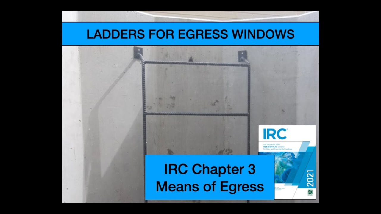 Ladders and Stairs for Egress Window Wells