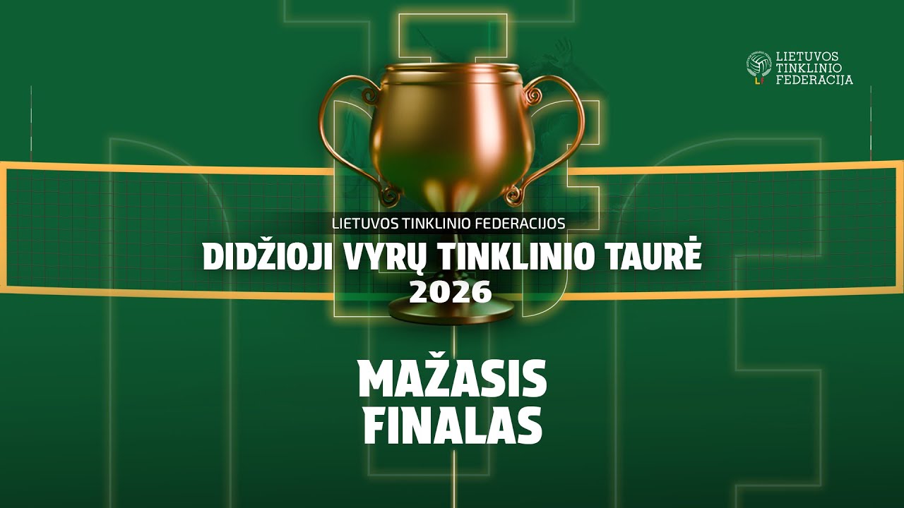 Didžiosios vyrų tinklinio taurės mažasis finalas: VILNIUS TECH &ndash; Vilniaus universitetas
