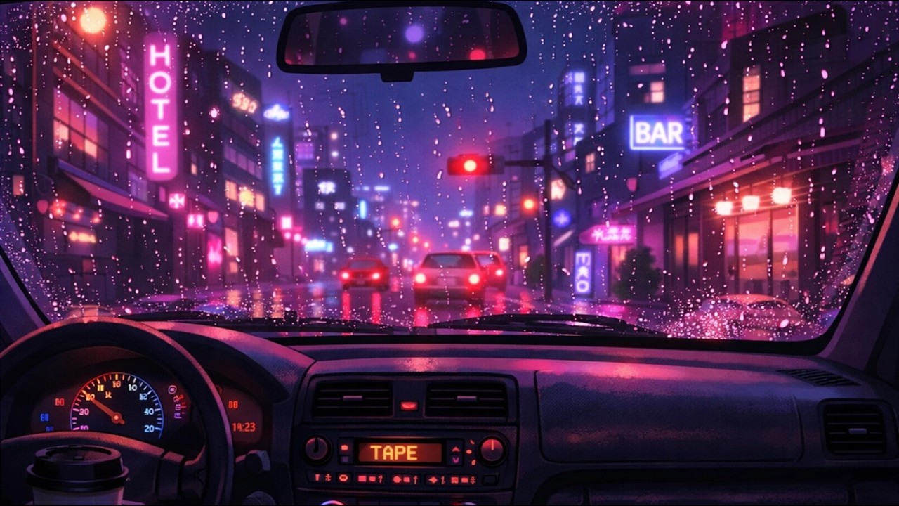 Night Drive Lofi 75 BPM | Smooth Instrumental Chill 🌃 夜のドライブ用リラックスBGM