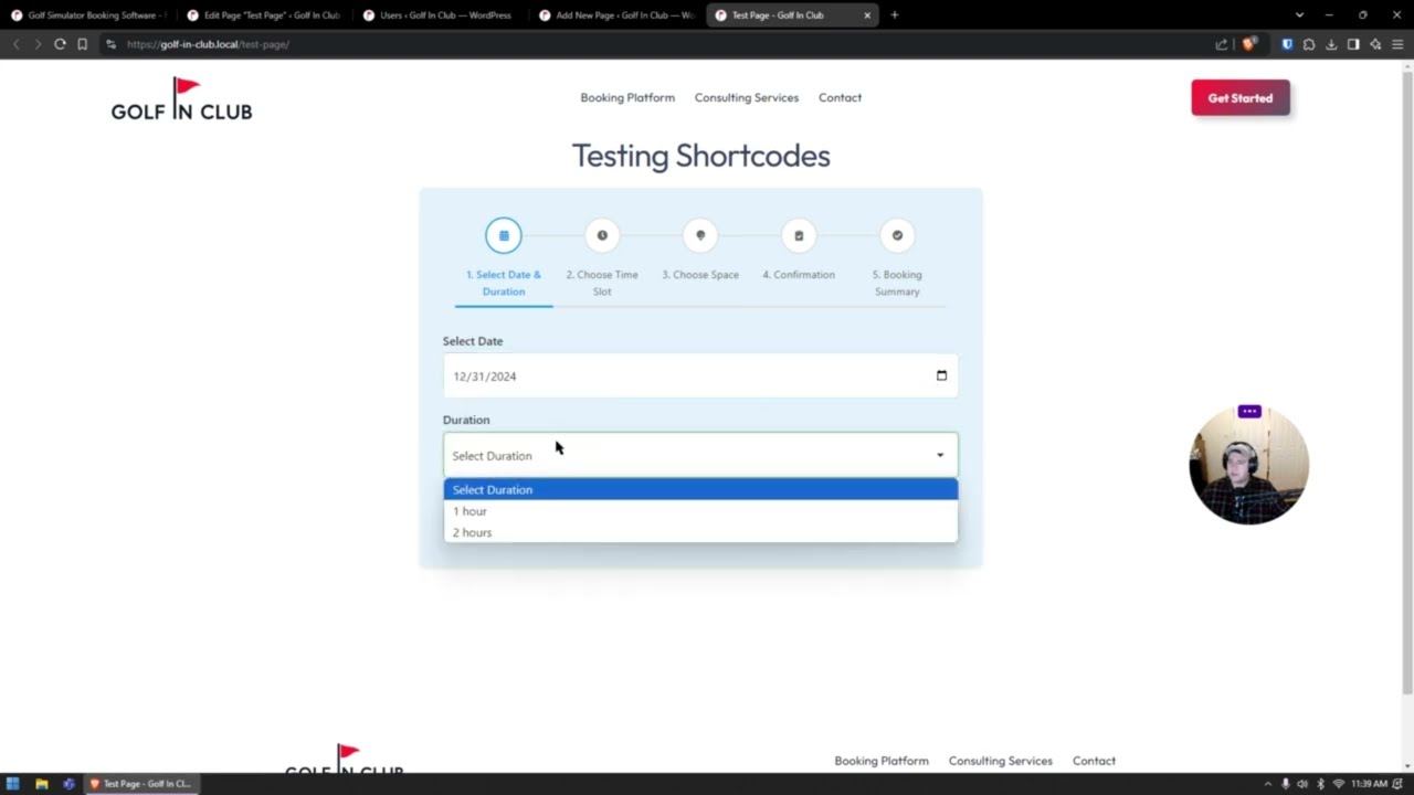 Golf In Club WordPress Plugin Tutorial: Complete Indoor Sports Facility Booking System Setup