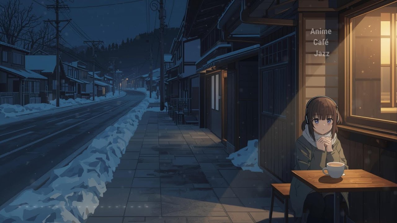 Soft Snowfall Jazz ☕ Relaxing Coffee Shop Ambience