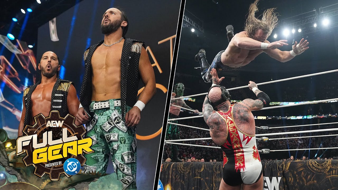 AEW Full Gear: основные моменты: Young Bucks и Alexander против Jurrassic Express и Omega за 1 мл...