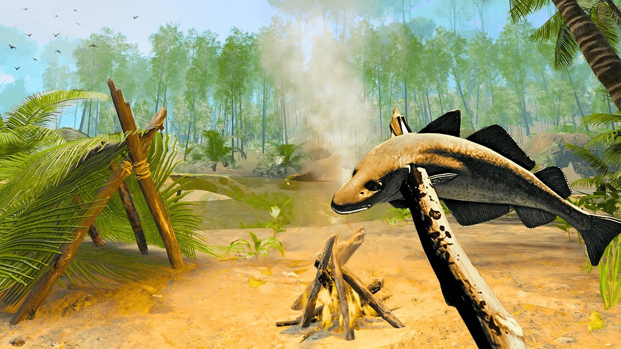 Survival & Building a Mud Hut in the Rainforest- Green Hell VR