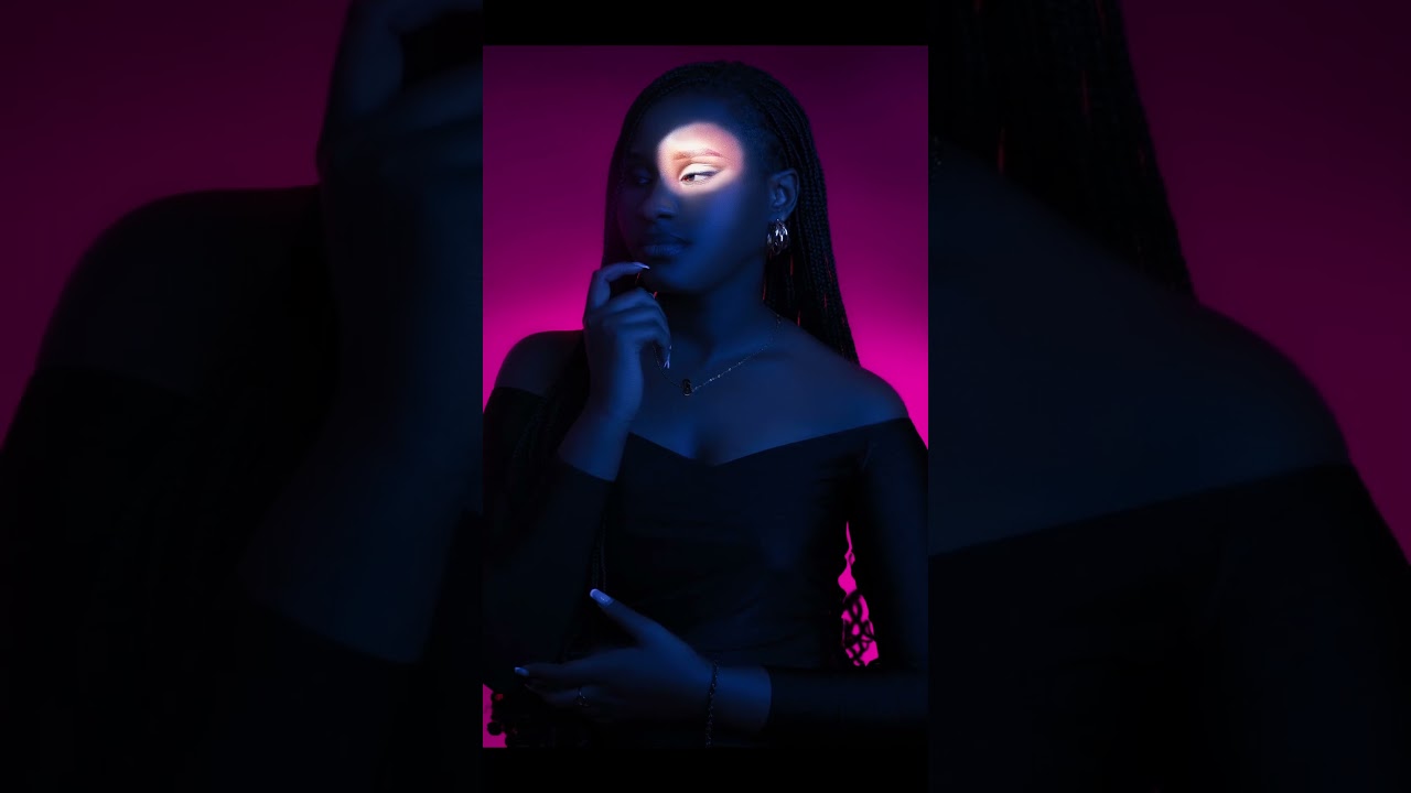 Using nanlightsportlightmount for creative studio portraits  #Nanlite #godoxlighting#behindthescene