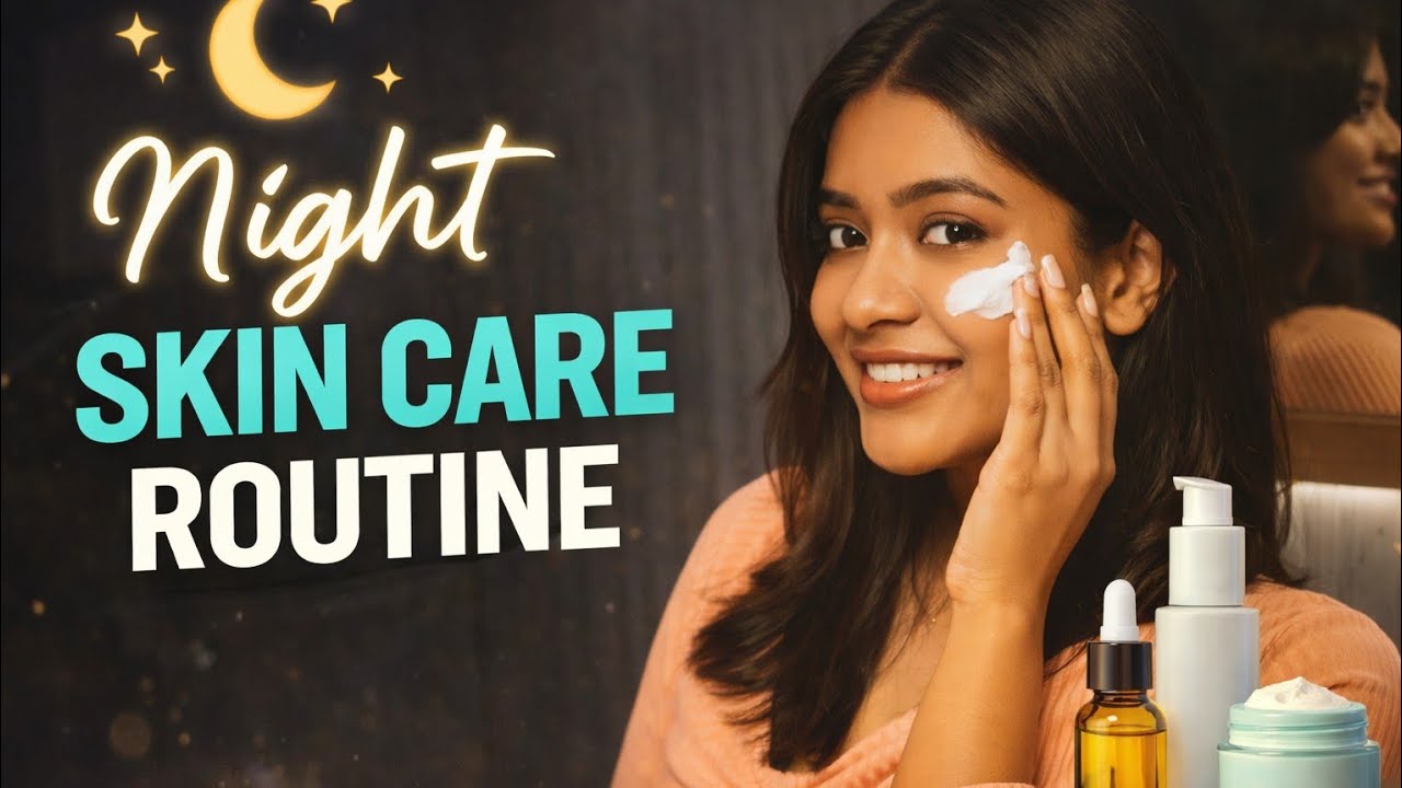 Affordable Night Skincare Routine for Clear Skin ✨ #nightskinroutine #glowingskin #glow #beauty 