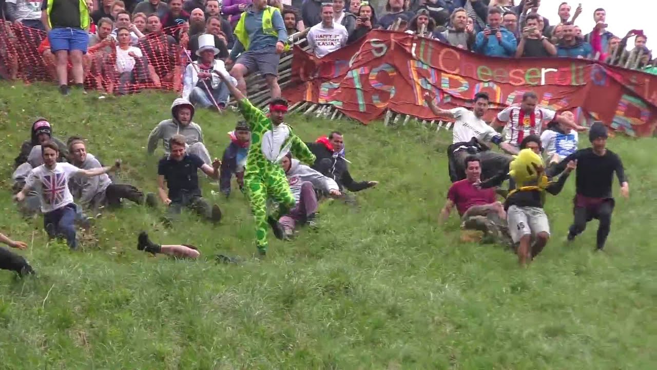 Cheese Rolling at Cooper's Hill, Gloucestershire - 2016