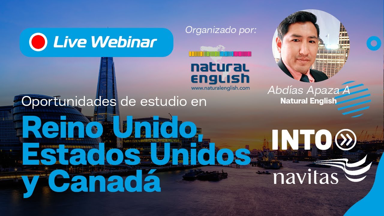 🔴WEBINAR EN DIRECTO: ¡Oportunidades de estudio en Reino Unido, Estados Unidos y Canadá!
