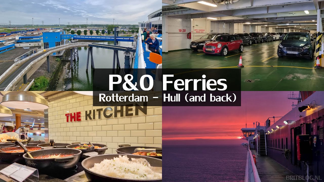 By car with P&O Ferries from Europoort (Rotterdam, Netherlands) to Hull (England, UK) and back
