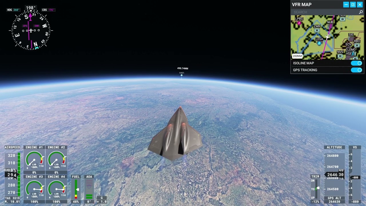 MSFS 2020 Darkstar from London to Casablanca