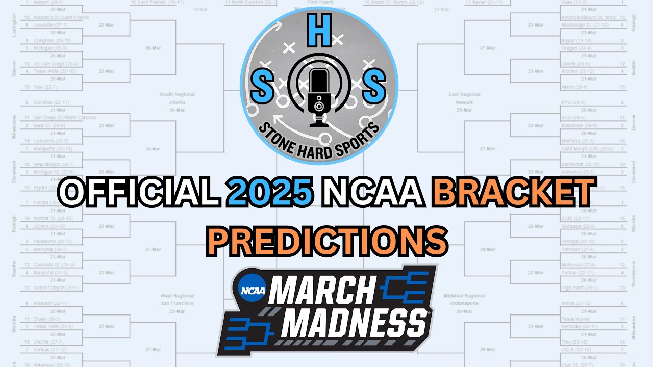 Official 2025 March Madness Bracket Predictions