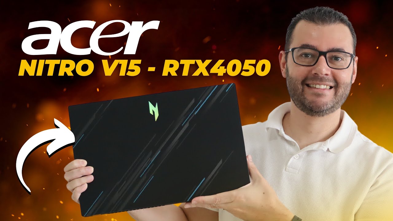 Notebook Gamer Acer Nitro V15 RTX 4050 Review | 4B - Bom, Bonito, Barato e Barulhento! Vale a pena?