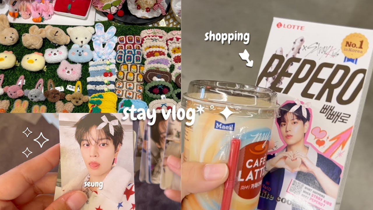 stay vlog⋆ ˚｡⋆୨୧˚| album shopping and unboxing | new years resolution | school life | the source OC