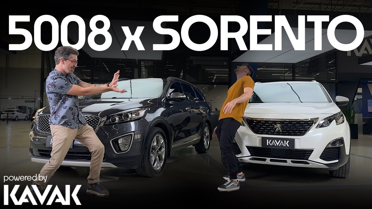 Escola francesa x coreana (COM KETCHUP): Peugeot 5008 x Kia Sorento na #Kavak!