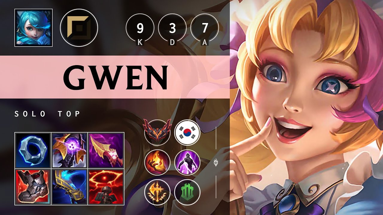 Gwen Top vs Jax - KR Grandmaster Patch 25.15