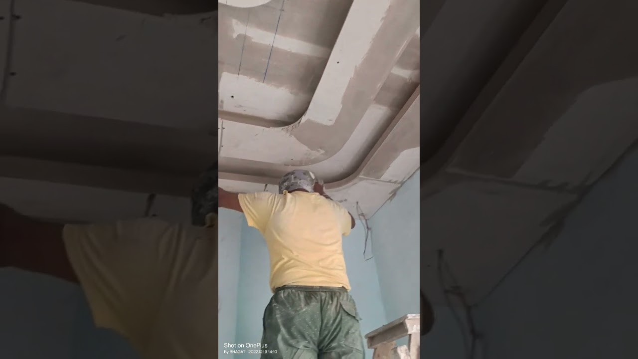 false Ceiling design pop ceiling|vertical #shorts #gypsum #pop #falseceiling #working #bhagatplaster