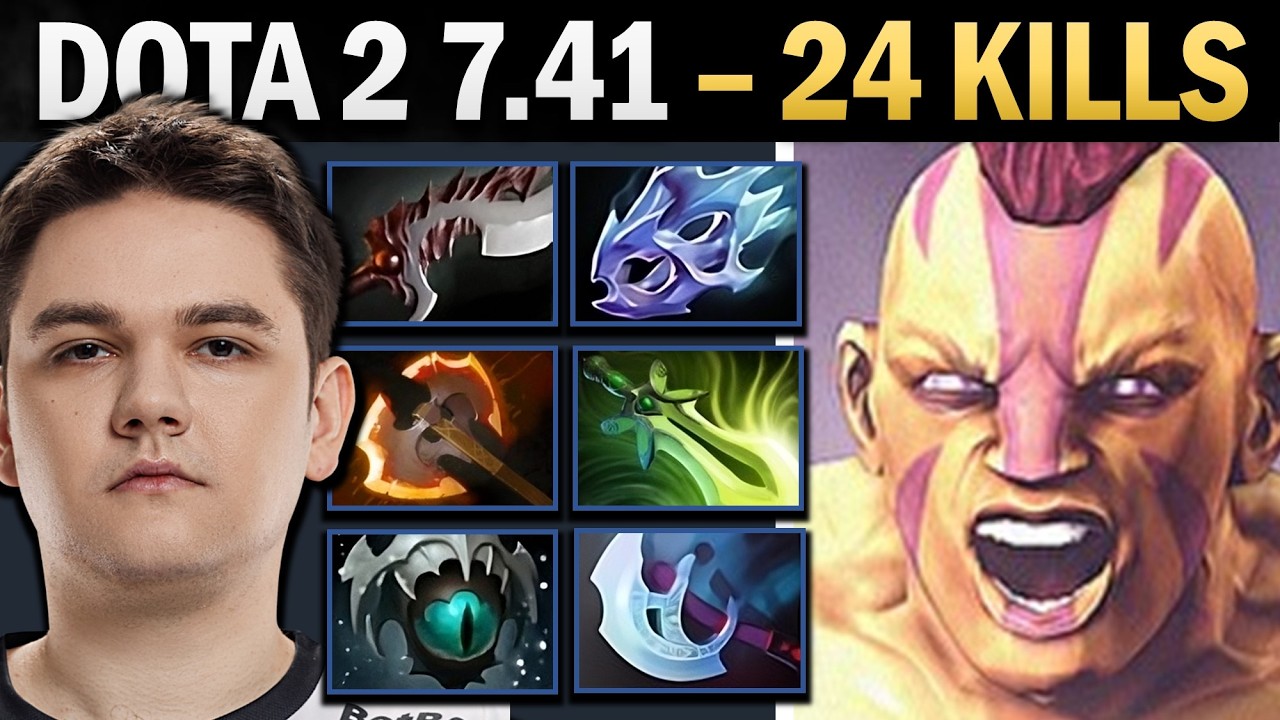 Anti-Mage Dota 2 7.41 with Moon Shard and 24 Kills - Dota Gameplay