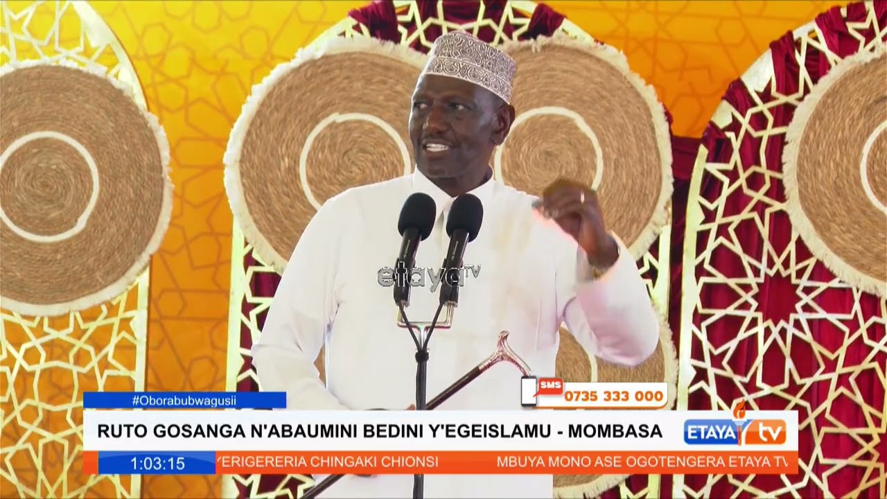 President William Ruto accompanied by Oburu Odinga hosted Muslim leaders for an Iftar dinner