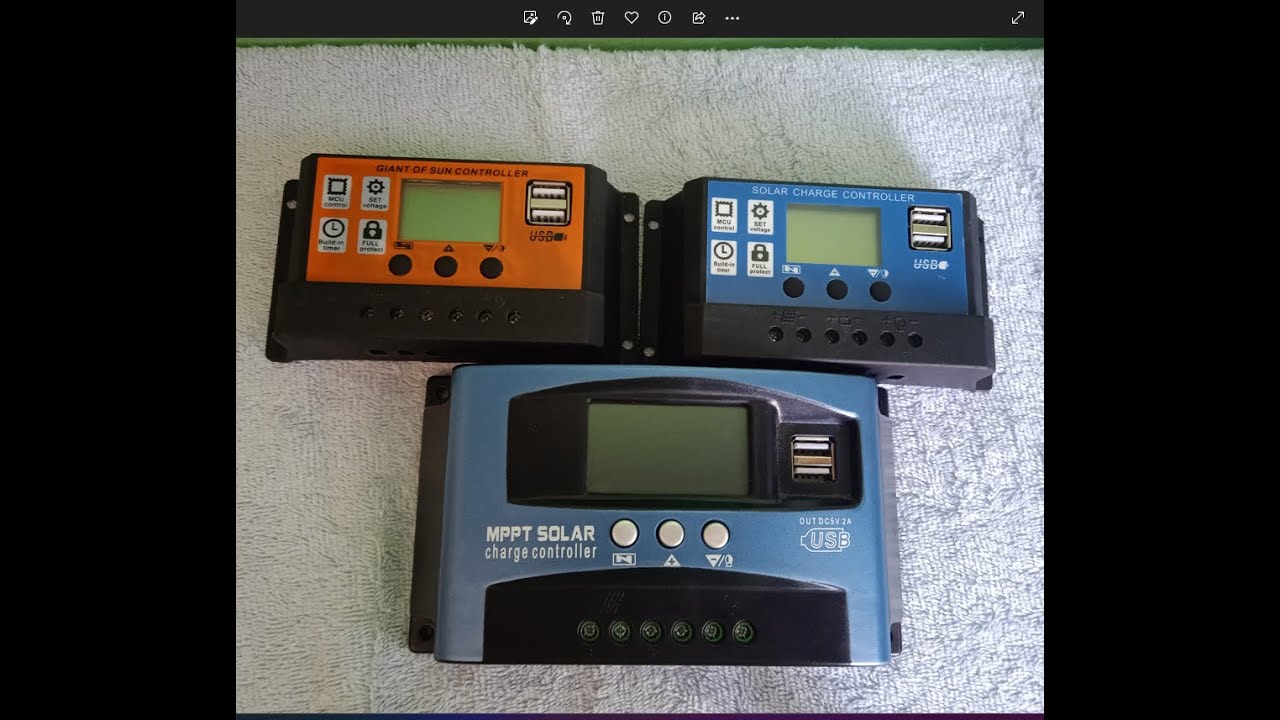 Reguladores de carga solar PWM de AliExpress