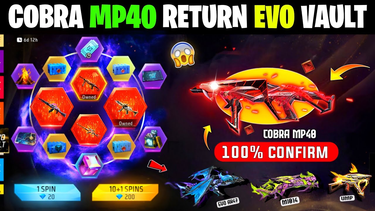 2 November Next Evo Vault Event 💥🥳 | Cobra Mp40 Return | Classic jazz pant return | Ff new event 