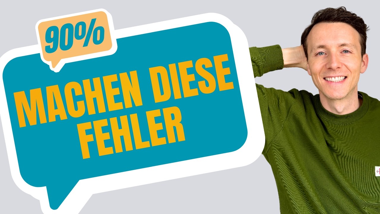 Die 5 größten Fehler beim Deutschlernen