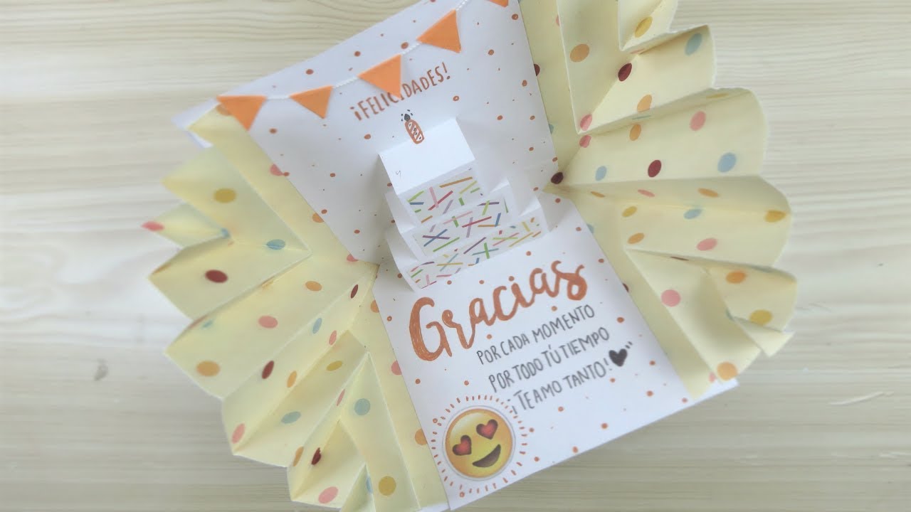 TARJETA POP UP DE CUMPLEAÑOS EXPLOSIVA  ♥ YUMIKU