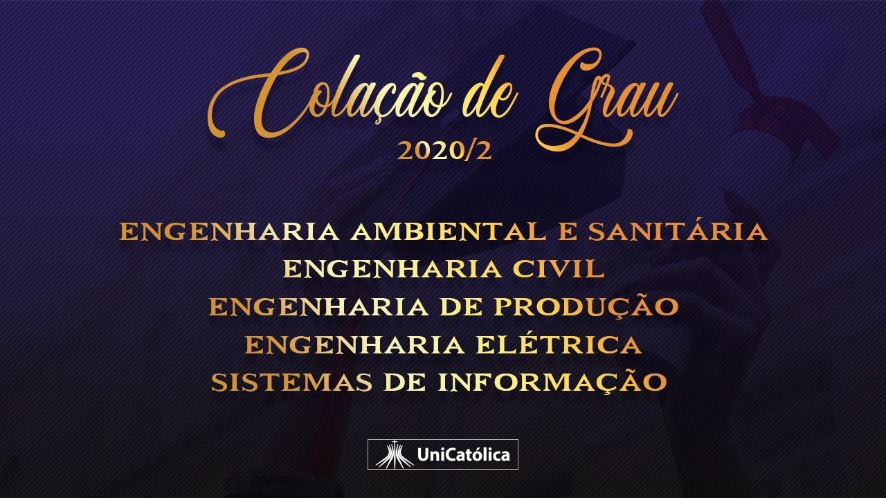 Colação de Grau Online - UniCatólica 2020/2 (23/03/2021)