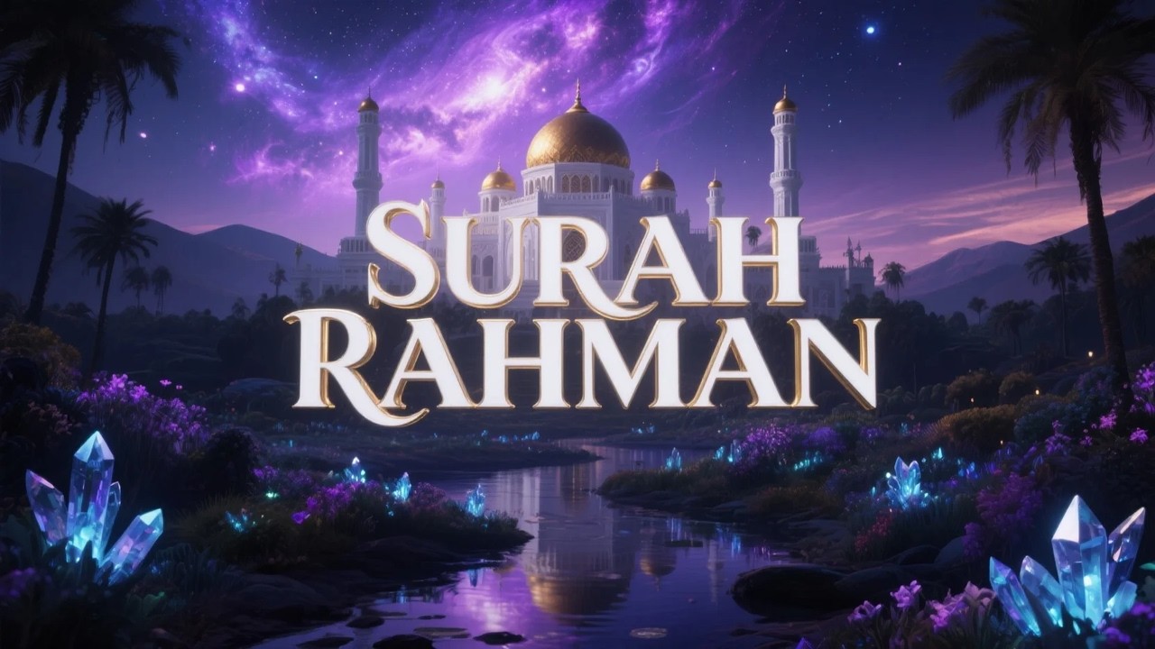 Surah Ar Rahman سورة الرحمن | تلاوة قرآنية مريحة لليل هادئ ونوم عميق | #lofiquran