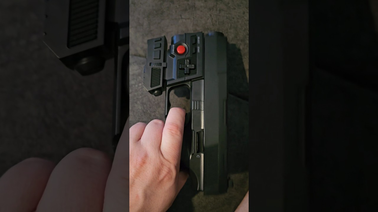 This ps2 recoil lightgun is incredible! #lasergun guncon2 playstation