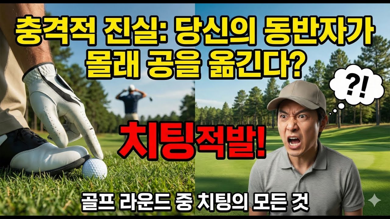 당신의 동반자는 반드시 몰래 공을 옮깁니다. ㅋㅋㅋ