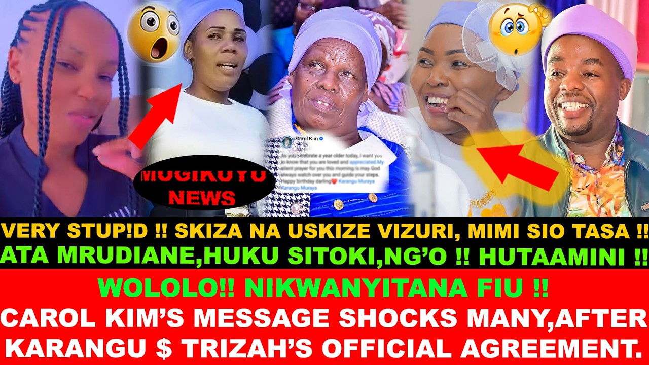 KARANGU'S 2ND WIFE CAROL KIM KUREKERERIA CIUGO NDURU MUNO, JUST AFTER KARANGU $ TRIZAH RECONCILED.