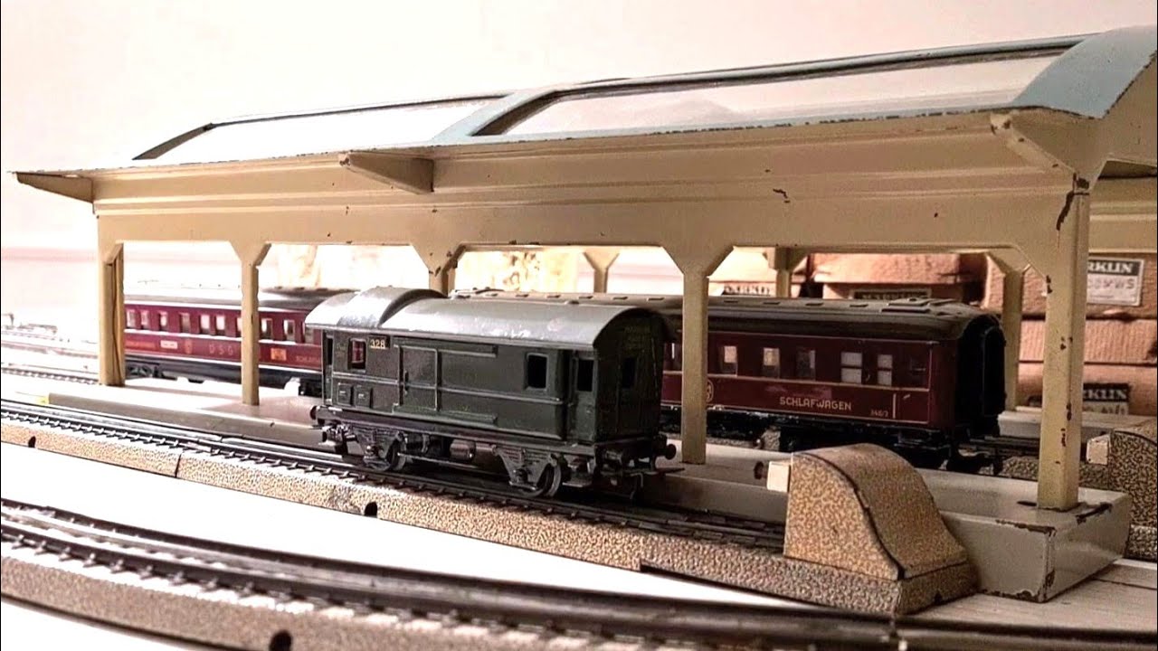 Märklin H0/00 Temporary Layout Tischbahn 800, Drehscheibe, Bahnhofshalle, Impressionen, Nostalgie