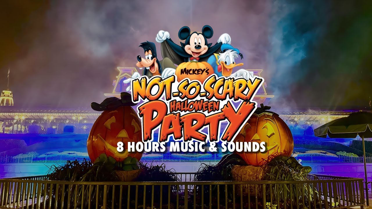 🎃 Mickey’s Not-So-Scary Halloween Party 🎃 | 8 Hours of Magic Kingdom Fall Ambience | Halloween ASMR